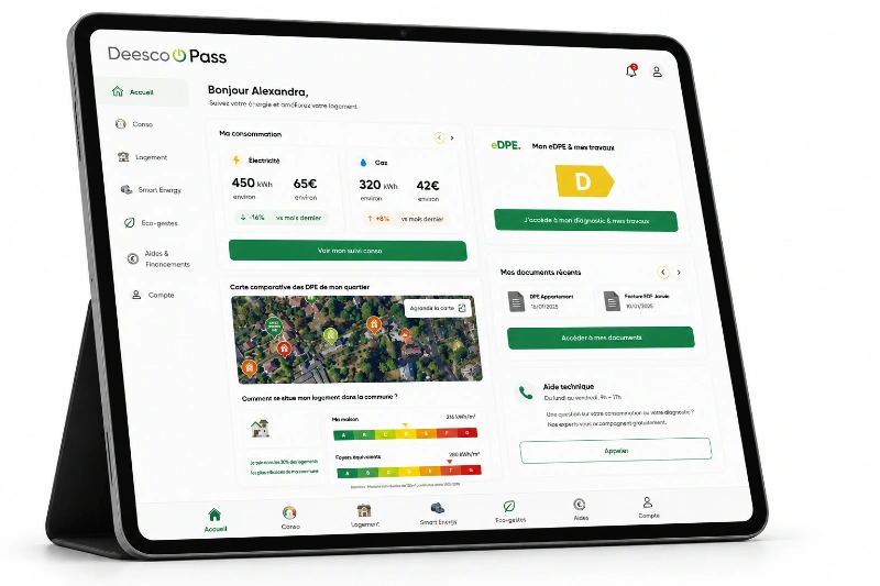 Interface dashboard Deesco Pass